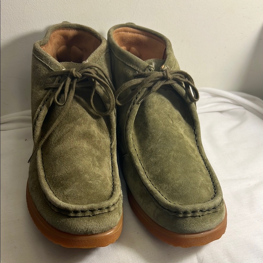NEW Men's HUSH PUPPIES Olive Green Chukka Boot Casual Shoes Size 13